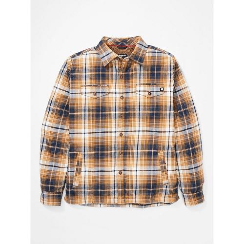 Marmot Ridgefield Shirts For Mens Yellow AXC213748